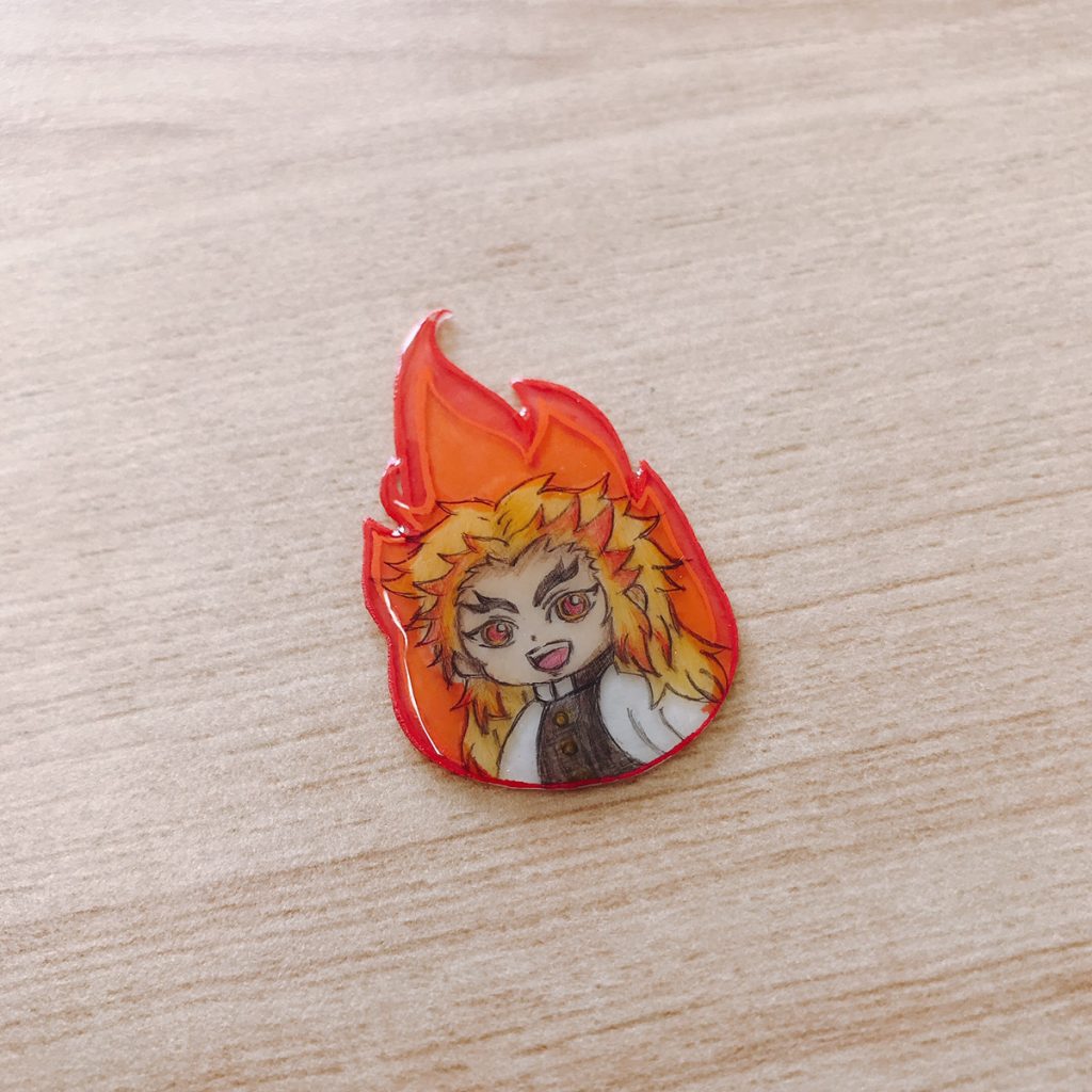 プラバンで煉獄さん作ってみた