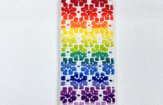 こぎん刺しレインボーカラーしおり