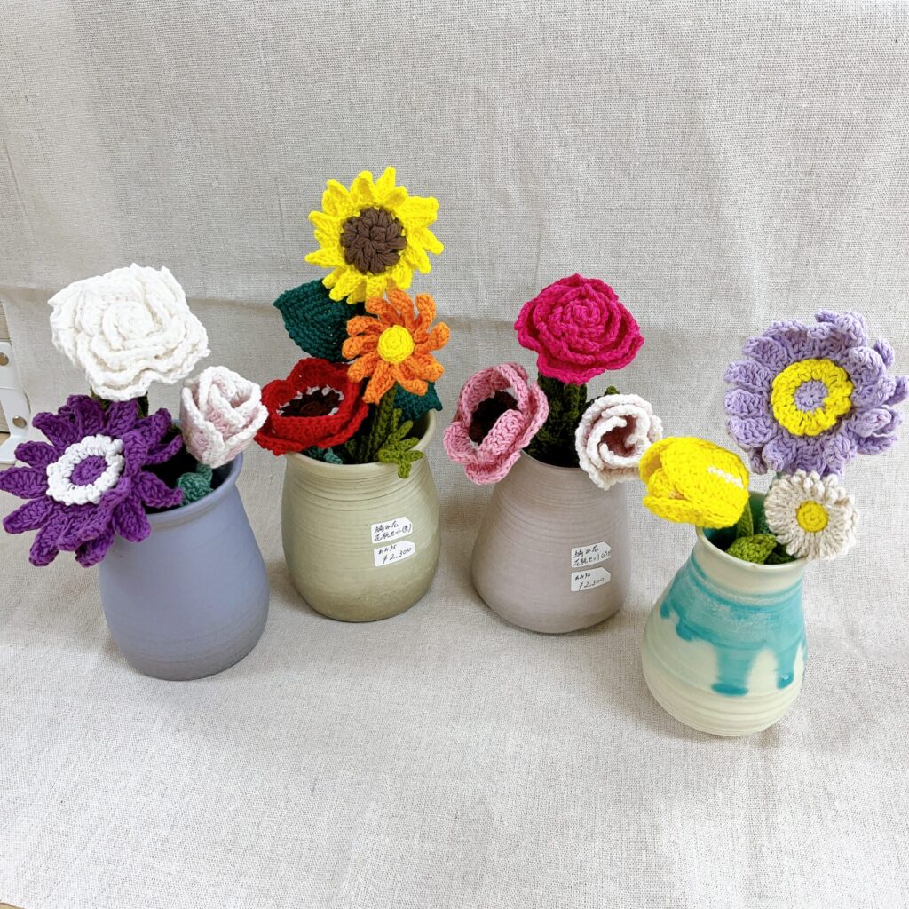 編み花の紹介
